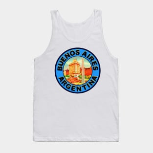 Buenos Aires Argentina Vintage Style Travel Tank Top